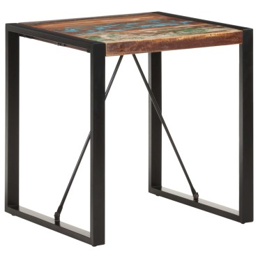 vidaXL Τραπέζι 70x70x75cm από Μασίφ Ανακυκλωμένο Ξύλο 1 τεμ.
