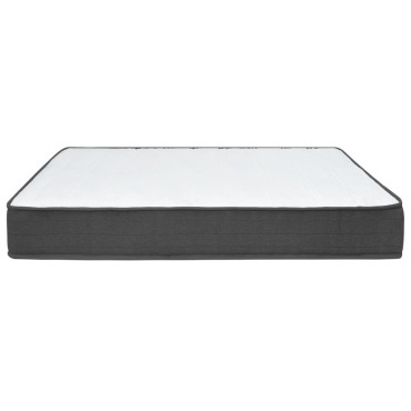 vidaXL Κρεβάτι Boxspring Σκούρο Γκρι 140 x 200 εκ. Υφασμάτινο
