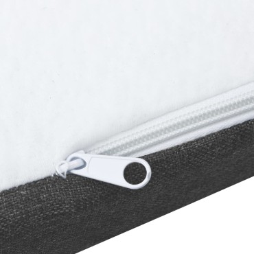 vidaXL Κρεβάτι Boxspring Σκούρο Γκρι 140 x 200 εκ. Υφασμάτινο