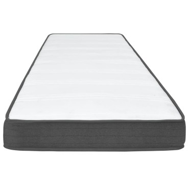 vidaXL Κρεβάτι Boxspring Σκούρο Γκρι 140 x 200 εκ. Υφασμάτινο