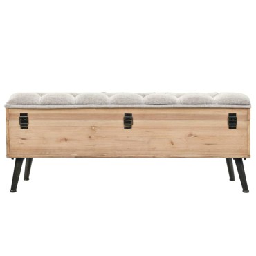vidaXL Παγκάκι Κήπου από Μασίφ Ξύλο Ελάτης 110x40x50cm 1 τεμ.