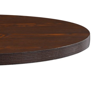 vidaXL Τραπέζι Bistro Σκούρο Καφέ από MDF 80x75cm 1 τεμ.