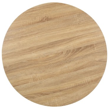 vidaXL Τραπέζι Bistro Ανοιχτό Καφέ από MDF 80x75cm 1 τεμ.