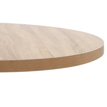 vidaXL Τραπέζι Bistro Ανοιχτό Καφέ από MDF 80x75cm 1 τεμ.