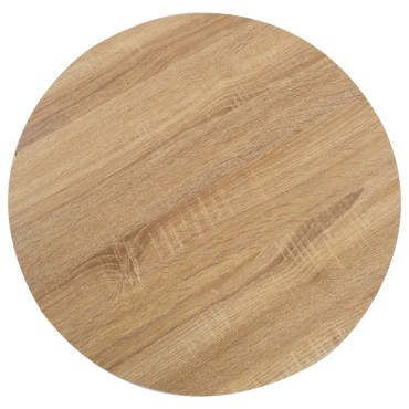 vidaXL Τραπέζι Bistro Ανοιχτό Καφέ από MDF 60x75cm 1 τεμ.