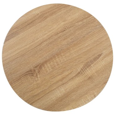vidaXL Τραπέζι Bistro Ανοιχτό Καφέ από MDF 80x75cm 1 τεμ.