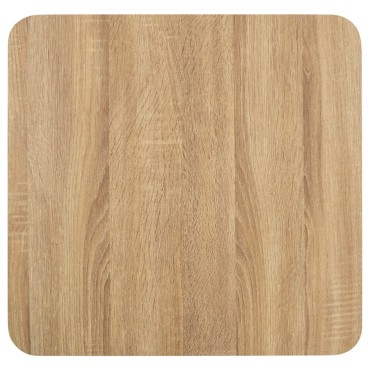 vidaXL Τραπέζι Bistro Ανοιχτό Καφέ 50x50cm από MDF 1 τεμ.