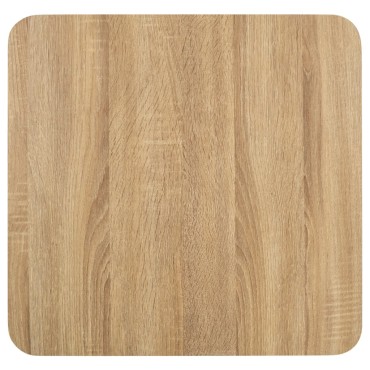 vidaXL Τραπέζι Bistro Ανοιχτό Καφέ 50x50cm από MDF 1 τεμ.