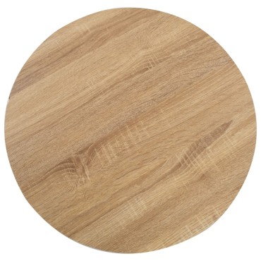 vidaXL Τραπέζι Bistro Ανοιχτό Καφέ από MDF 50x75cm 1 τεμ.