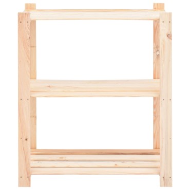 vidaXL Ραφιέρες 3 Επιπέδων 5 τεμ 150 κ. 80x38x90 εκ. Μασίφ Ξύλο Πεύκου