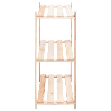 vidaXL Ραφιέρες 3 Επιπέδων 5 τεμ 150 κ. 80x38x90 εκ. Μασίφ Ξύλο Πεύκου