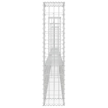 vidaXL Συρματοκιβώτια Στύλοι σε U Σχήμα 4 τεμ. 380x20x100cm Σιδερένια