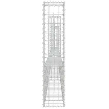 vidaXL Συρματοκιβώτια Στύλοι σε U Σχήμα 5 τεμ. 500x20x100cm Σιδερένια