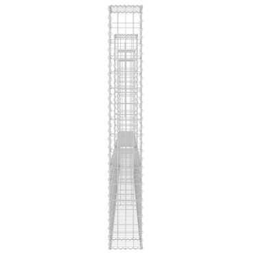 vidaXL Συρματοκιβώτια Στύλοι σε U Σχήμα 4 τεμ. 380x20x150cm Σιδερένια