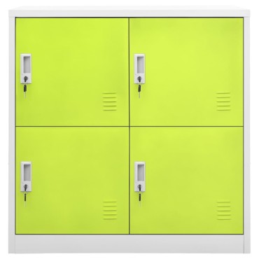 vidaXL Φοριαμοί 5 τεμ. Ανοιχτό Γκρι/Πράσινο 90x45x92,5cm Ατσάλινοι