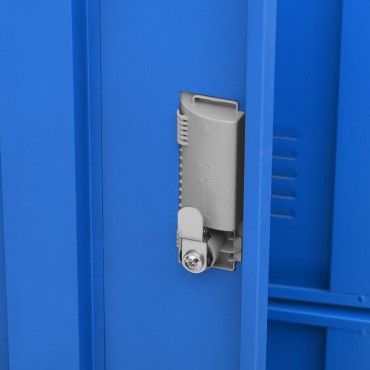 vidaXL Φοριαμοί 2 τεμ. Ανοιχτό Γκρι/Μπλε 90x45x92,5cm Ατσάλινοι