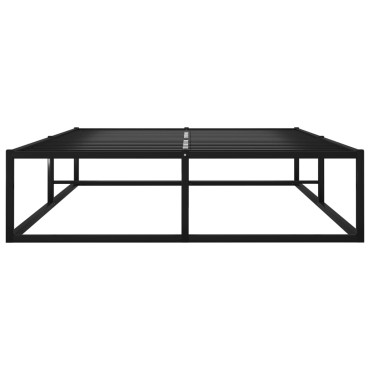 vidaXL Πλαίσιο Κρεβατιού Μαύρο 120x200cm Μεταλλικό 1 τεμ. - Μονό
