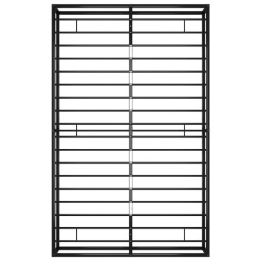 vidaXL Πλαίσιο Κρεβατιού Μαύρο 120x200cm Μεταλλικό 1 τεμ. - Μονό