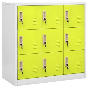 vidaXL Φοριαμοί 5 τεμ. Ανοιχτό Γκρι/Πράσινο 90x45x92,5cm Ατσάλινοι
