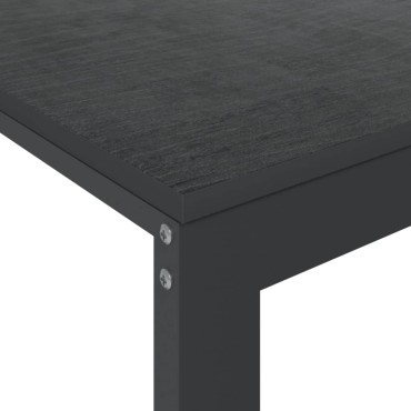 vidaXL Γραφείο Υπολογιστή Μαύρο 110x60x73cm από Μοριοσανίδα 1 τεμ.