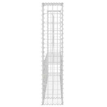 vidaXL Συρματοκιβώτιο σε U Σχήμα με 2 Στύλους 140x20x100cm Σιδερένιο