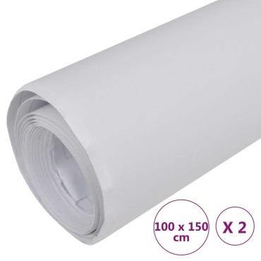 vidaXL Μεμβράνες Αυτοκινήτου 2 τεμ. Λευκό Ματ 100 x 150 εκ.