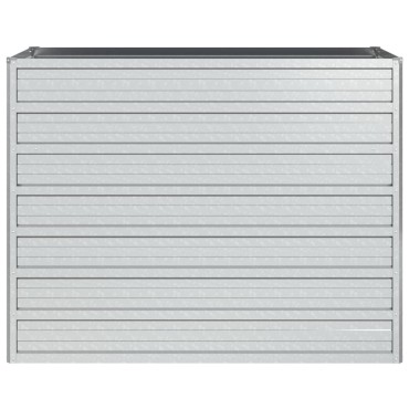 vidaXL Ζαρντινιέρα Υπερυψωμένη Ασημί 100x40x77 εκ. Γαλβανισμ. Χάλυβας
