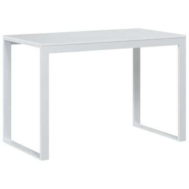 vidaXL Γραφείο Υπολογιστή Λευκό 110x60x73cm από Μοριοσανίδα 1 τεμ.