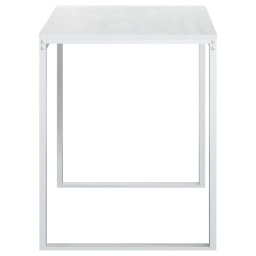 vidaXL Γραφείο Υπολογιστή Λευκό 110x60x73cm από Μοριοσανίδα 1 τεμ.