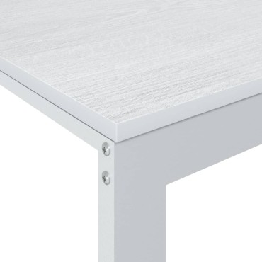 vidaXL Γραφείο Υπολογιστή Λευκό 110x60x73cm από Μοριοσανίδα 1 τεμ.