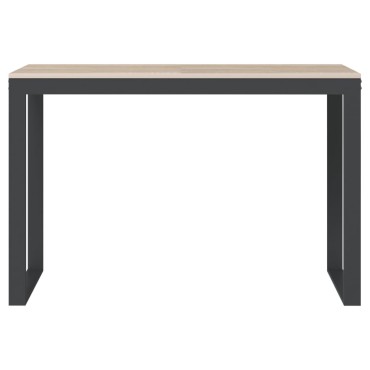 vidaXL Γραφείο Υπολογιστή Μαύρο/Δρυς 110x60x73cm από Μοριοσανίδα 1 τεμ.