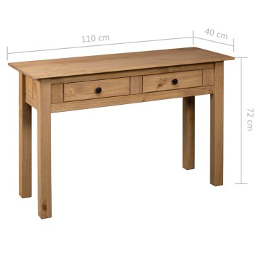 vidaXL Κονσόλα Τραπέζι 110x40x72cm Μασίφ ξύλο πεύκου Σειρά Panama 1 τεμ.