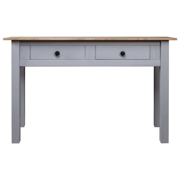 vidaXL Κονσόλα Τραπέζι Γκρι 110x40x72cm Μασίφ ξύλο πεύκου Σειρά Panama 1 τεμ.