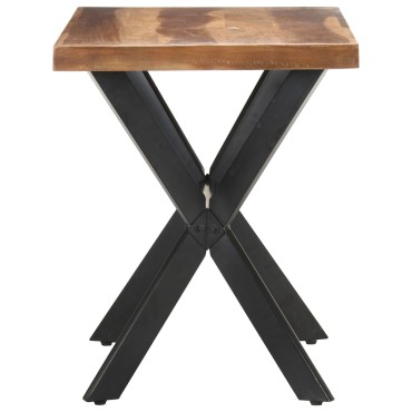 vidaXL Τραπεζαρία 120x60x75cm Μασίφ Ξύλο & Μελί Φινίρισμα 1 τεμ.