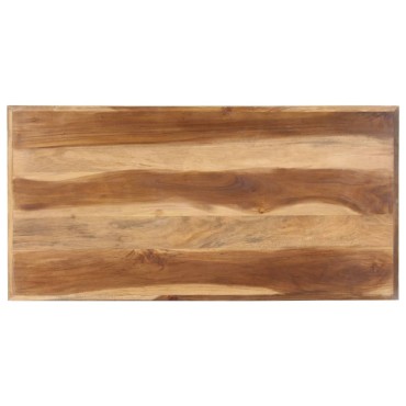 vidaXL Τραπεζαρία 120x60x75cm Μασίφ Ξύλο & Μελί Φινίρισμα 1 τεμ.