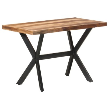 vidaXL Τραπεζαρία 120x60x75cm Μασίφ Ξύλο & Μελί Φινίρισμα 1 τεμ.