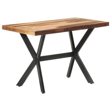 vidaXL Τραπεζαρία 120x60x75cm Μασίφ Ξύλο & Μελί Φινίρισμα 1 τεμ.