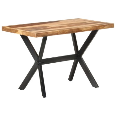 vidaXL Τραπεζαρία 120x60x75cm Μασίφ Ξύλο & Μελί Φινίρισμα 1 τεμ.