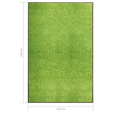 vidaXL Πατάκι Εισόδου Πλενόμενο Πράσινο 120 x 180 εκ.