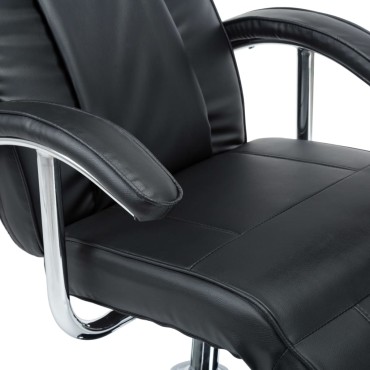 vidaXL Πολυθρόνα Μαύρη από Συνθετικό Δέρμα 68x89x112cm 1 τεμ.