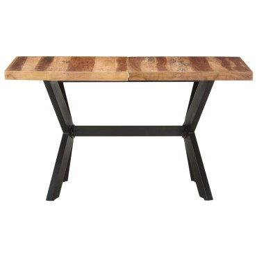 vidaXL Τραπεζαρία 140x70x75cm Μασίφ Ξύλο & Μελί Φινίρισμα 1 τεμ.