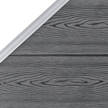 vidaXL Πάνελ Περίφραξης Γκρι 105x(105-180)cm από WPC