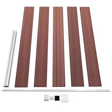 vidaXL Πάνελ Περίφραξης Καφέ 175x105cm από WPC