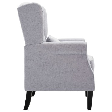 vidaXL Πολυθρόνα Ανοιχτό Γκρι Υφασμάτινη 68x73x101cm 1 τεμ.