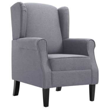 vidaXL Πολυθρόνα Σκούρο Γκρι Υφασμάτινη 68x73x101cm 1 τεμ.