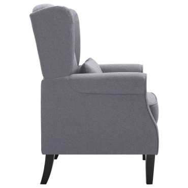 vidaXL Πολυθρόνα Σκούρο Γκρι Υφασμάτινη 68x73x101cm 1 τεμ.