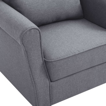 vidaXL Πολυθρόνα Σκούρο Γκρι Υφασμάτινη 68x73x101cm 1 τεμ.