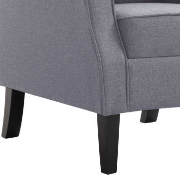 vidaXL Πολυθρόνα Σκούρο Γκρι Υφασμάτινη 68x73x101cm 1 τεμ.