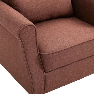 vidaXL Πολυθρόνα Καφέ Υφασμάτινη 68x73x101cm 1 τεμ.