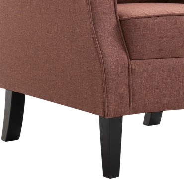 vidaXL Πολυθρόνα Καφέ Υφασμάτινη 68x73x101cm 1 τεμ.